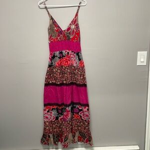 Magic floral cottage core tank top max dress medium